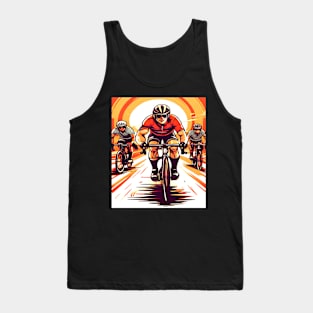 Cycling Retro Race, Sports Tank Top